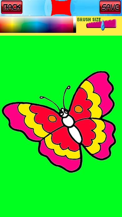 Butterfly Coloring Page Game screenshot 3