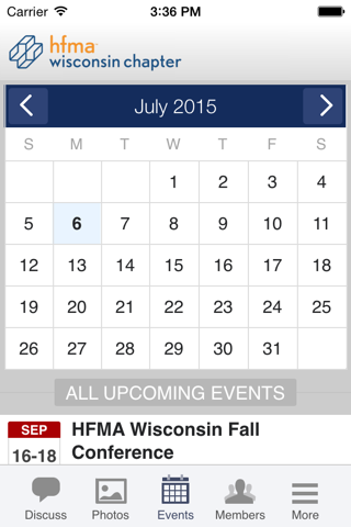HFMA Wisconsin Chapter screenshot 3