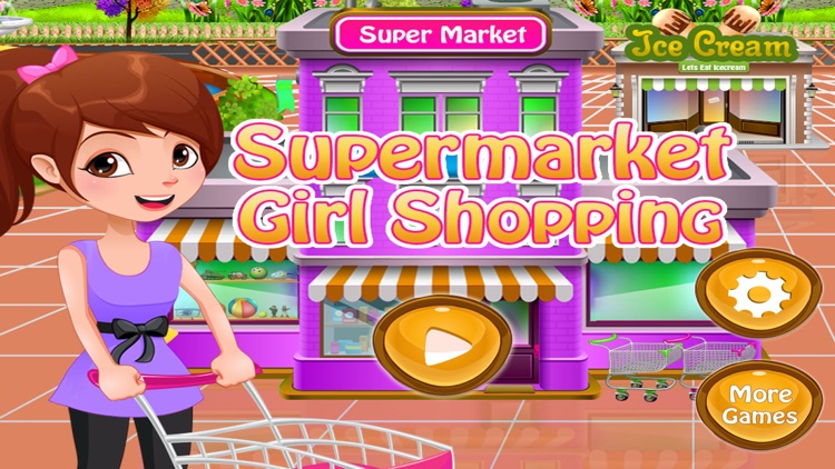 Super Market girl shopping