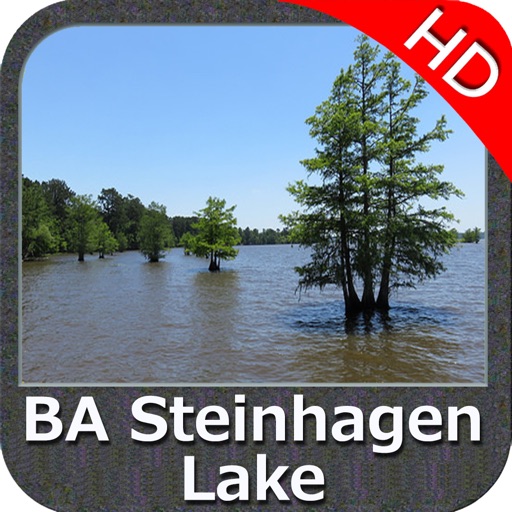 B A Steinhagen Texas HD GPS Fishing Map Offline By Flytomap