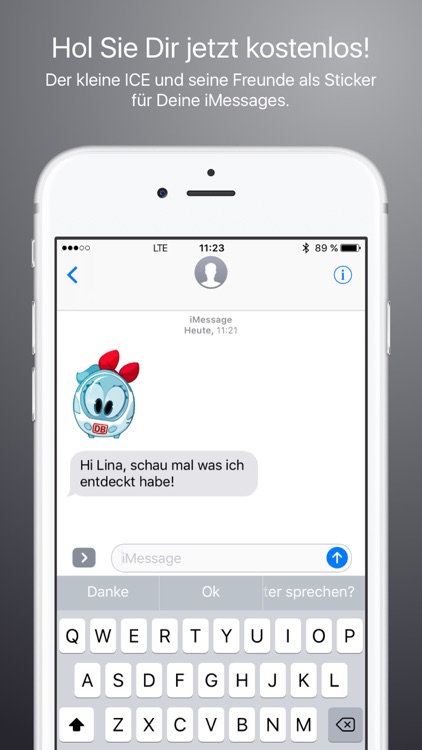 Der kleine ICE Sticker