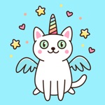 Unicorn Cats Stickers Pack App
