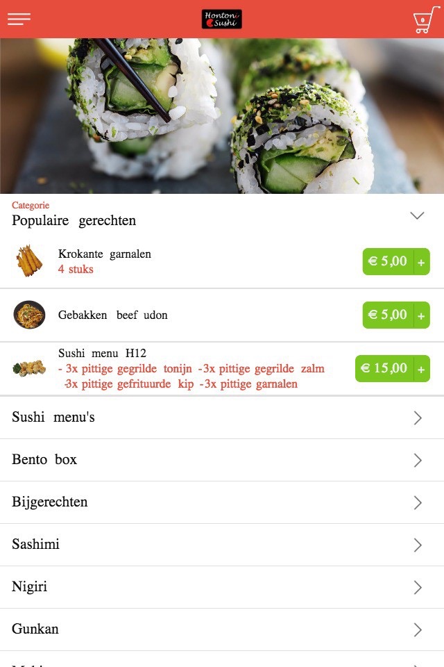 Hontoni Sushi screenshot 2