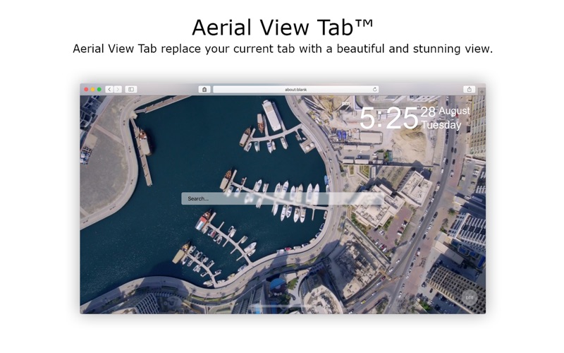 Aerial View Tab for Safari Screenshot