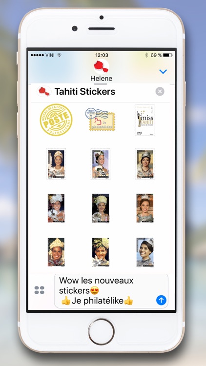 Tahiti Stickers for iMessage screenshot-6