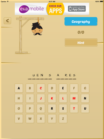Скриншот из Hangman Game !