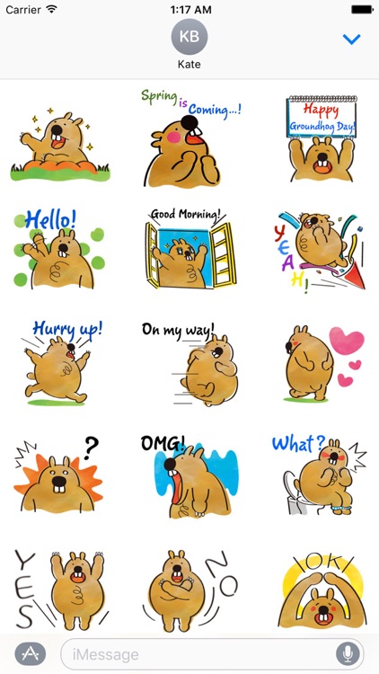 Groundhog Day Emoji Sticker