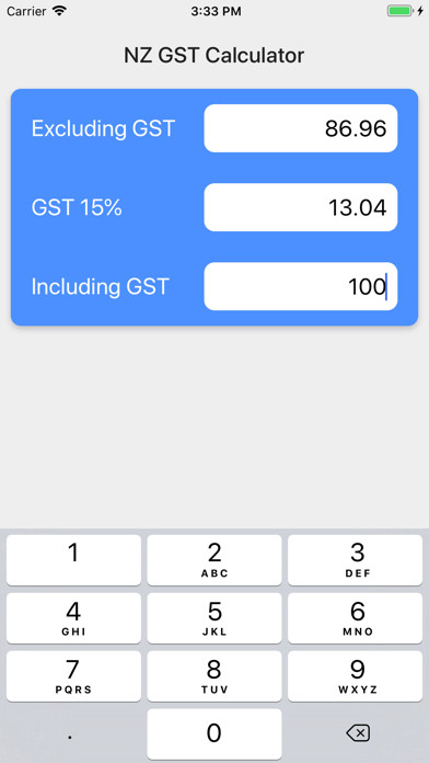 NZ GST Calculator - GST NZ screenshot 3