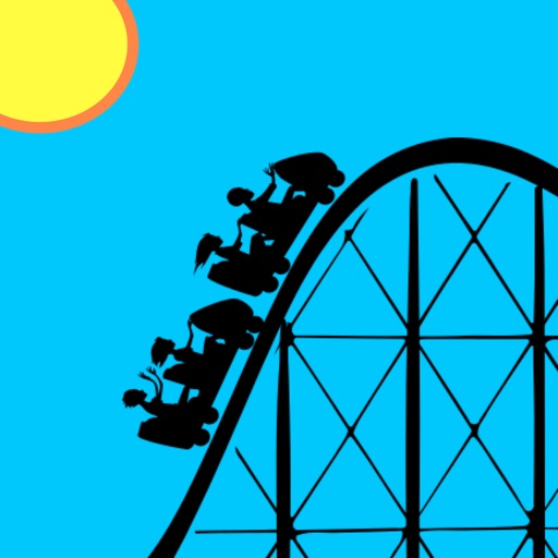 Roller Coaster Theme Park Stickers