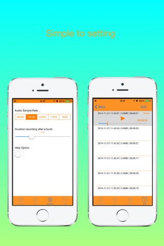 Burst Audio Recorder screenshot 4