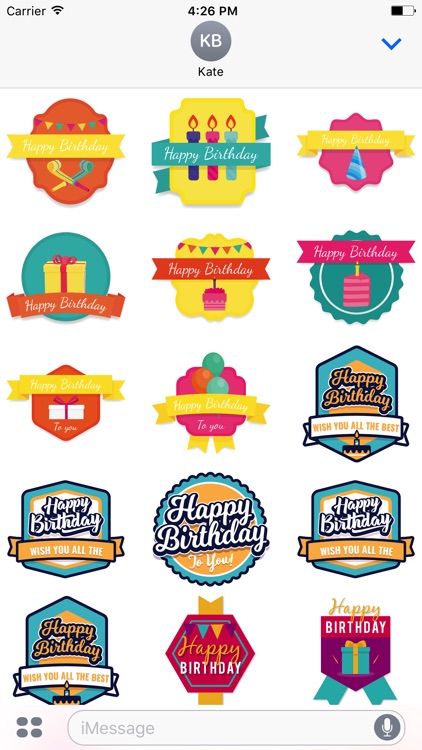 Happy Birthday's - Stickers Pack