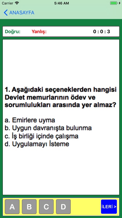 Aday Memurluk Ç.Sınav Soruları screenshot 2