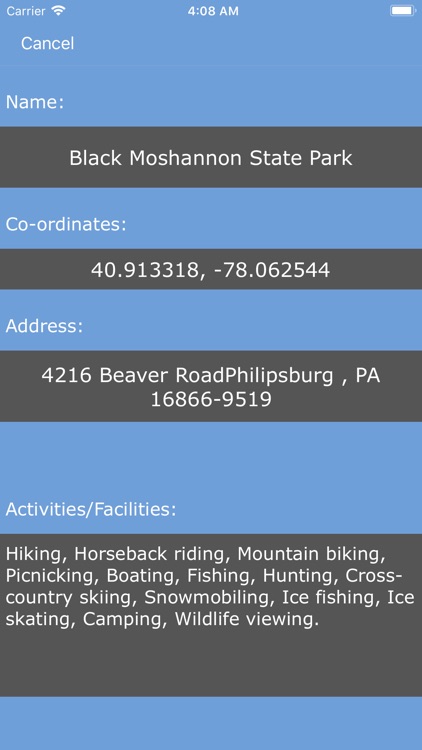 Pennsylvania State Parks map!