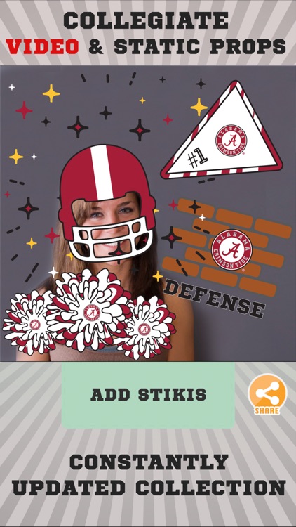 Alabama Animated Selfie Stikis
