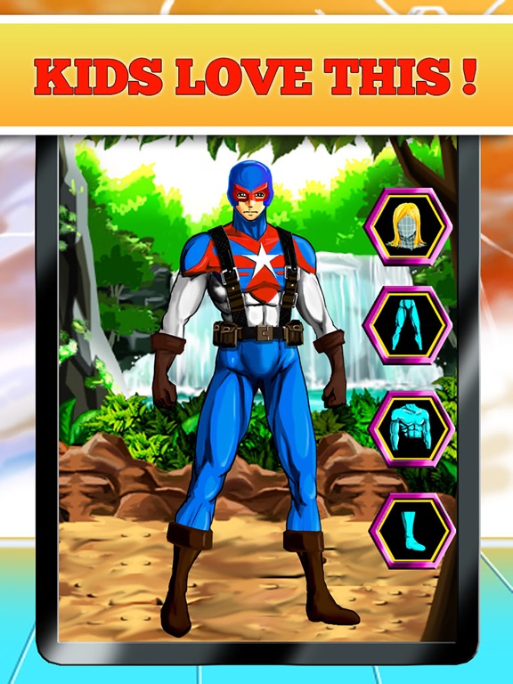 Create Your Own Superhero - Free Hero Character Costume Maker Dress Up Game screenshot