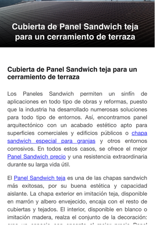 Panel Sandwich screenshot 3