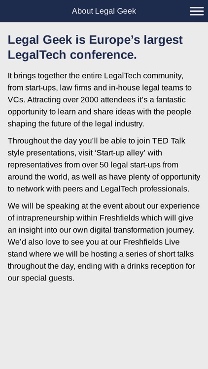 Freshfields Legal Geek