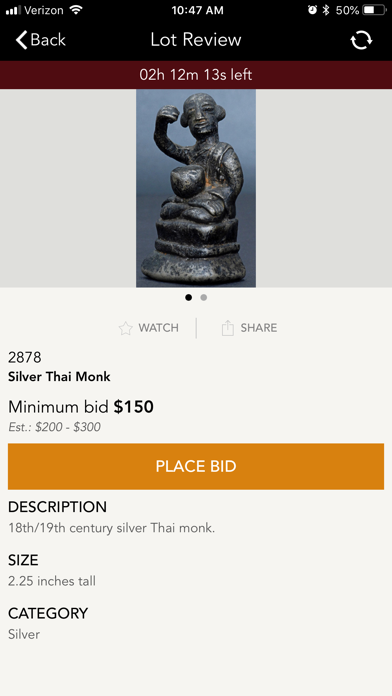 The Buddha Gallery Auctions screenshot 3