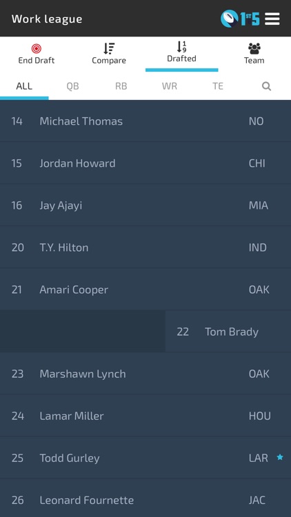 1st&5 Fantasy Football screenshot-3