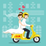 Bride Groom Stickers Pack