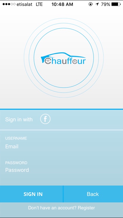chauffeur - Car Booking App