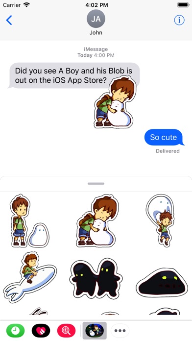 A Boy and his Blob Stickers screenshot 3