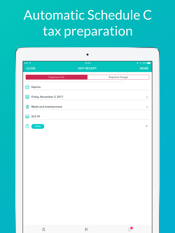 1Tap Receipts: Invoice & Receipt Scanner plus Tax Calculator & Sole Trader Finances Tracker for Self Employment Accounting screenshot