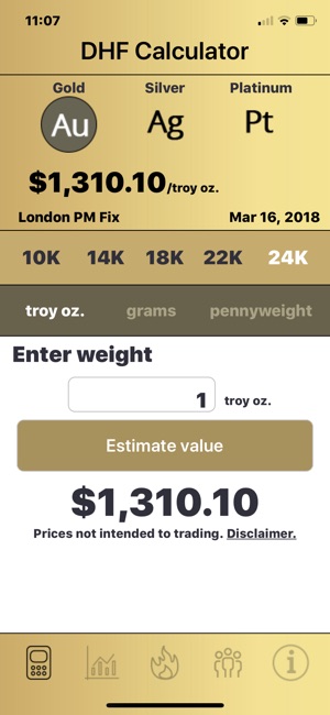 DHF Precious Metal Calculator(圖1)-速報App
