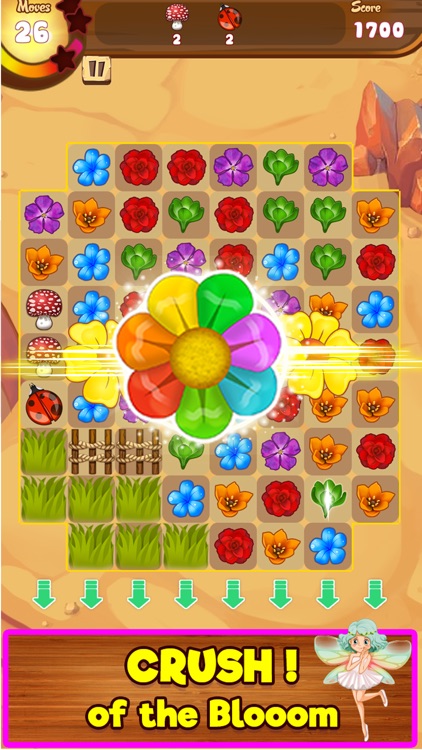 Blossom Garden Match 3 Puzzle Game!