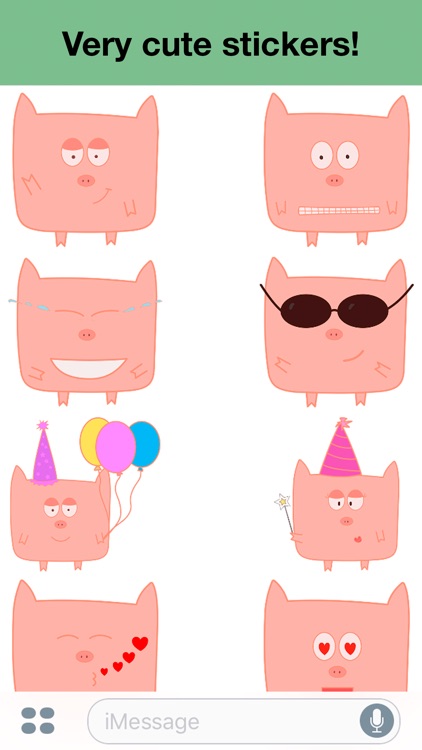 Pink Pig - Cute stickers