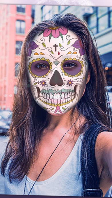 Mexican Sugar Skull Mask screenshot 3