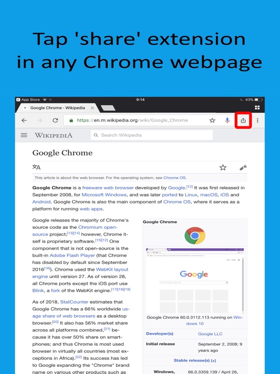 Readability for Chrome Screenshots