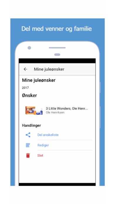 Ønskeliste screenshot 3