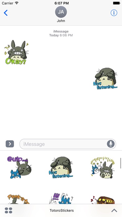 Totoro Emotions Stickers screenshot 2
