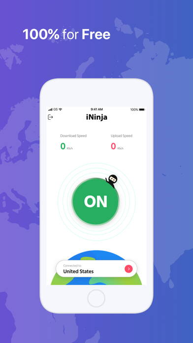 VPN iNinja - Fast & Unlimited screenshot 3