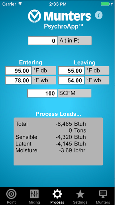 Munters PsychroApp screenshot 3