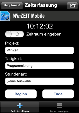 WinZEIT Mobile screenshot 4