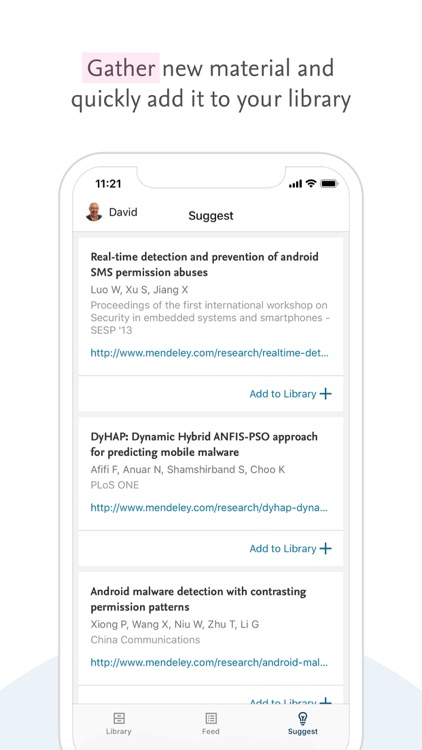 Mendeley (PDF Reader) screenshot-0
