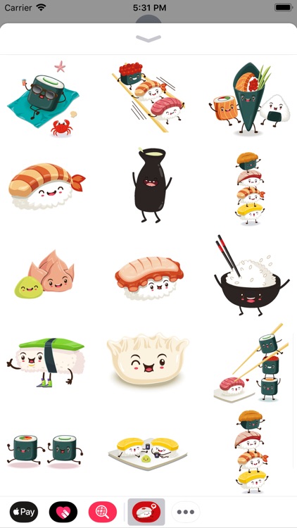 Funny Sushi Stickers screenshot-3