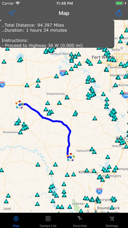 Texas – Camping & RV spots screenshot-3
