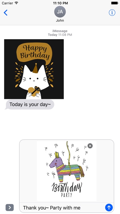 Birthday Card - Best Wishes with Cute Animals