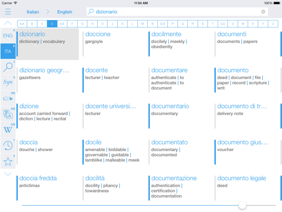 Dictionary Italian Englishのおすすめ画像1