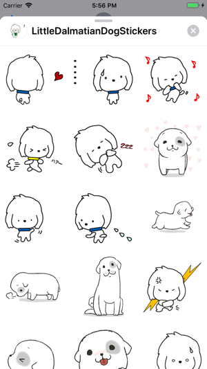 Little Dalmatian Dog Stickers(圖2)-速報App