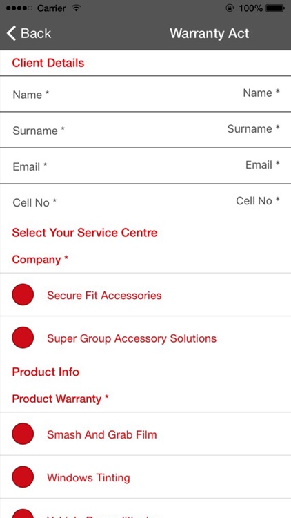 SFA Warranty Activation