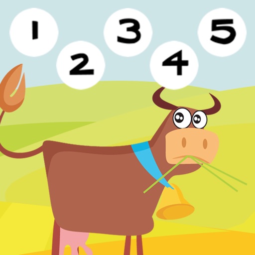 123 Counting Game Happy Farm Animals For Kids – Free Interactive Learning Education Challenge Icon