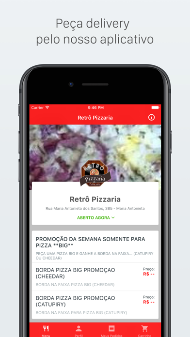 How to cancel & delete Retrô Pizzaria Delivery from iphone & ipad 1