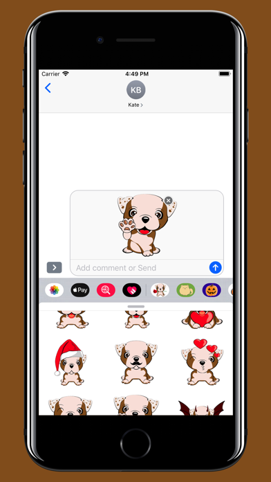 Cute Dog top emoji & stickers screenshot 3