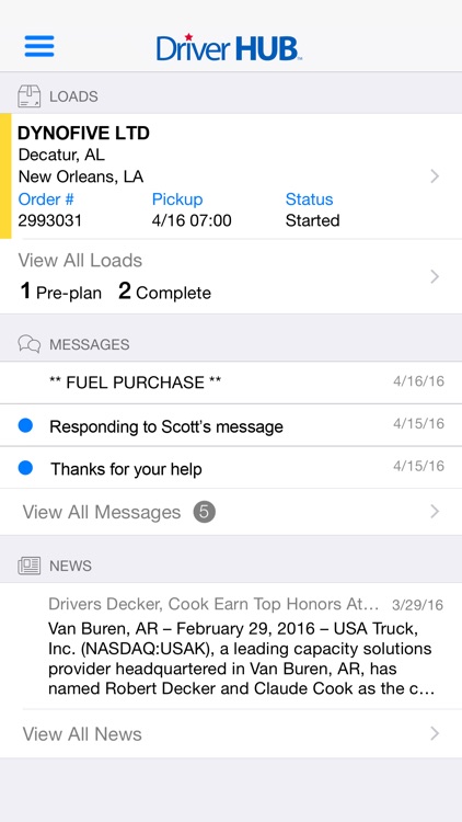 USA Truck Driver Hub