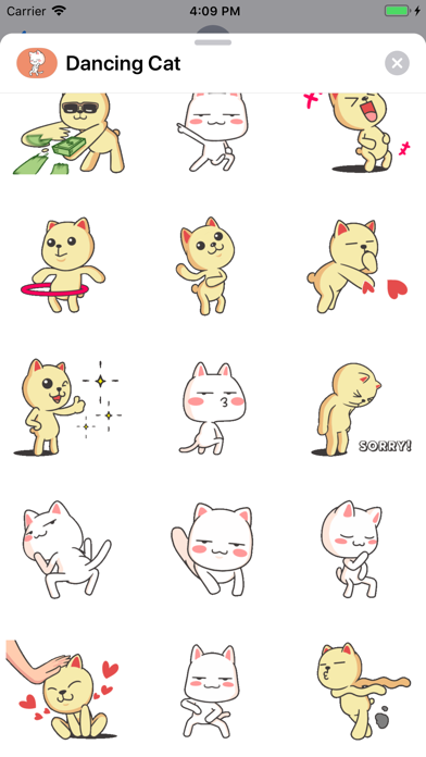 Dancing Cat Animated Stickers screenshot 2