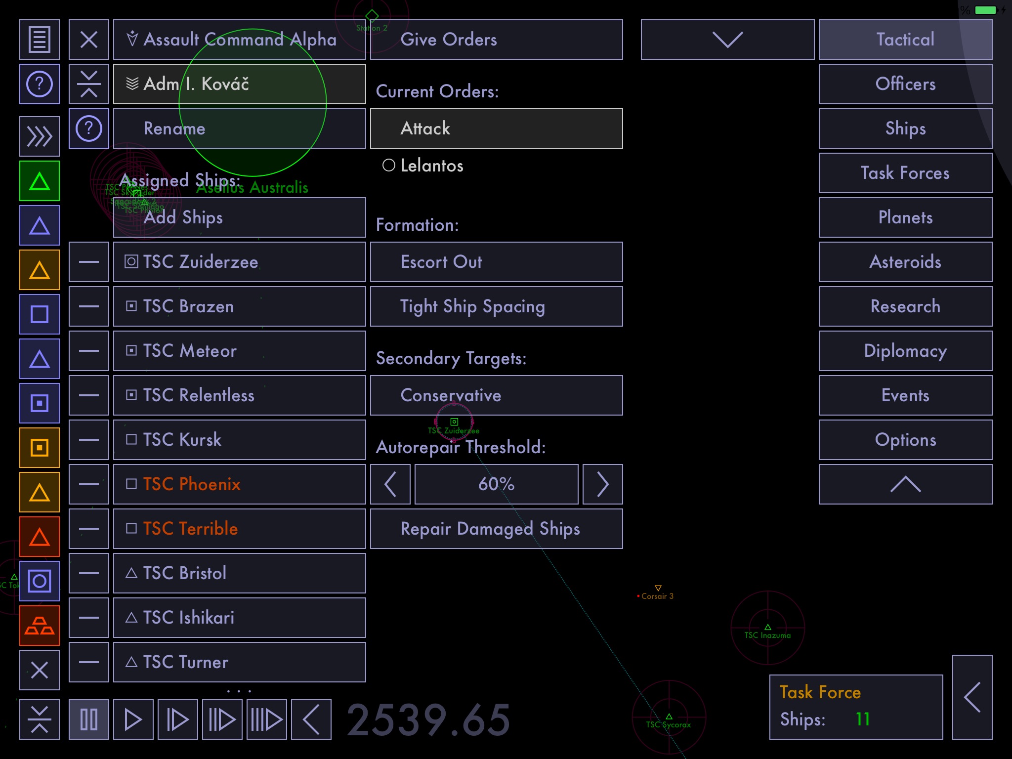 Tactical Space Command screenshot 2